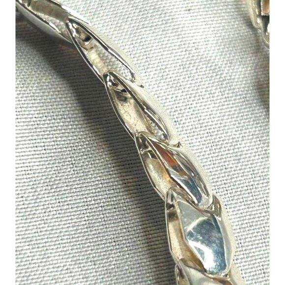 925 Italian Sterling Silver Link Bracelet 9.46 Grams - Picture 2 of 5